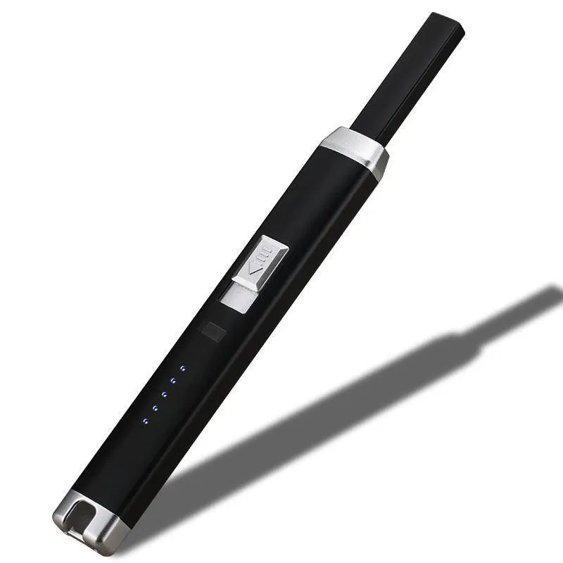 Electronic Usb Rechargeable Pulse Arc Candle Lighter Kitchen Camping Stove Bbq
