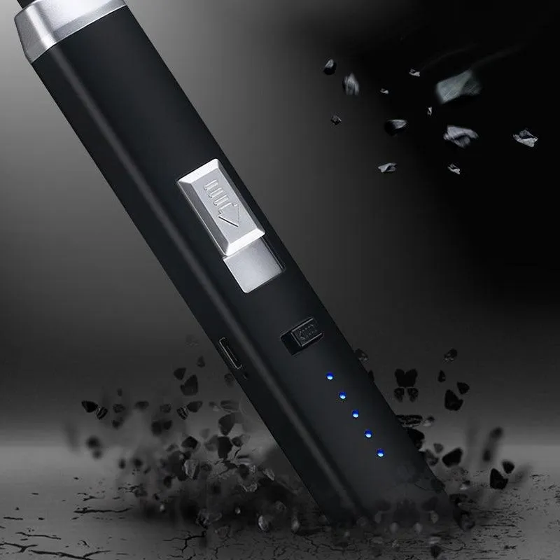 Electronic Usb Rechargeable Pulse Arc Candle Lighter Kitchen Camping Stove Bbq