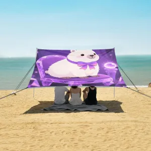 Enchanter Capybara Cute Beach Camping Tent Sun Shelter for Whole Family, Beach Shade Canopy with UPF50  UV Protection,Easy Set Up and Carry,Outdoor Shade for Trips, Fishing, Backyard Fun Picnic