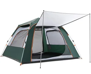Esup Camping Tent, 4-5 Person Outdoor Lightweight Instant Automatic pop up Backpacking Beach Tents for Outdoor Hunting, Hiking, Climbing, Travel