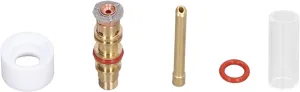 EVTSCAN 5pcs Glass Tube Accessory Kit, High Temperature Glass, Built In Impurity Filter, for WP 17 18 26 Argon Welding Torch
