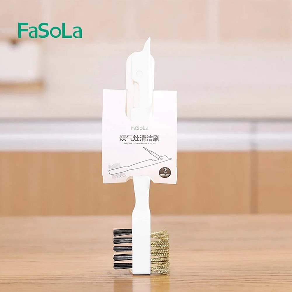 FaSoLa Gas Stove Cleaning Brush - White, 19*2*4.5cm