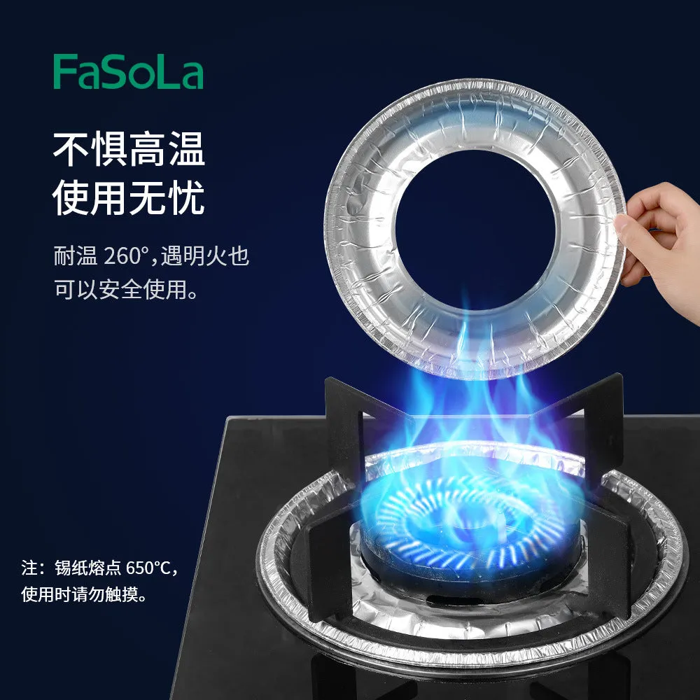 FaSoLa Gas Stove Oil-Proof Pads Silver - 10 Pieces
