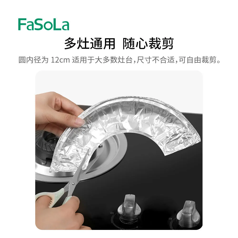 FaSoLa Gas Stove Oil-Proof Pads Silver - 10 Pieces