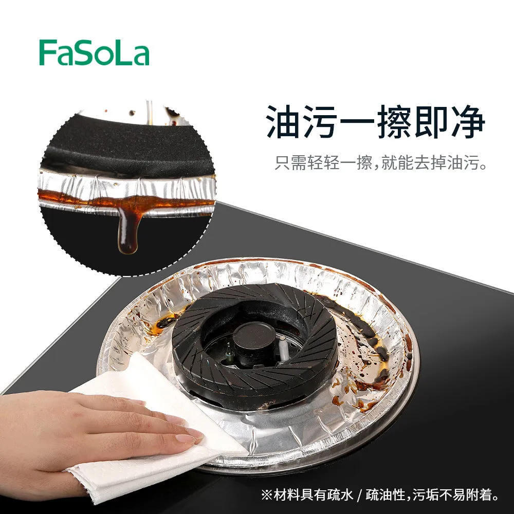 FaSoLa Gas Stove Oil-Proof Pads Silver - 10 Pieces