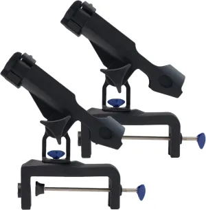 Fishing Boat Rods Holder with Large Clamp Opening 360 Degree Adjustable Fishing Rod Racks Folding Holder