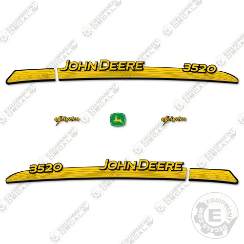 Fits John Deere 3520 Decal Kit Tractor (EHydro)