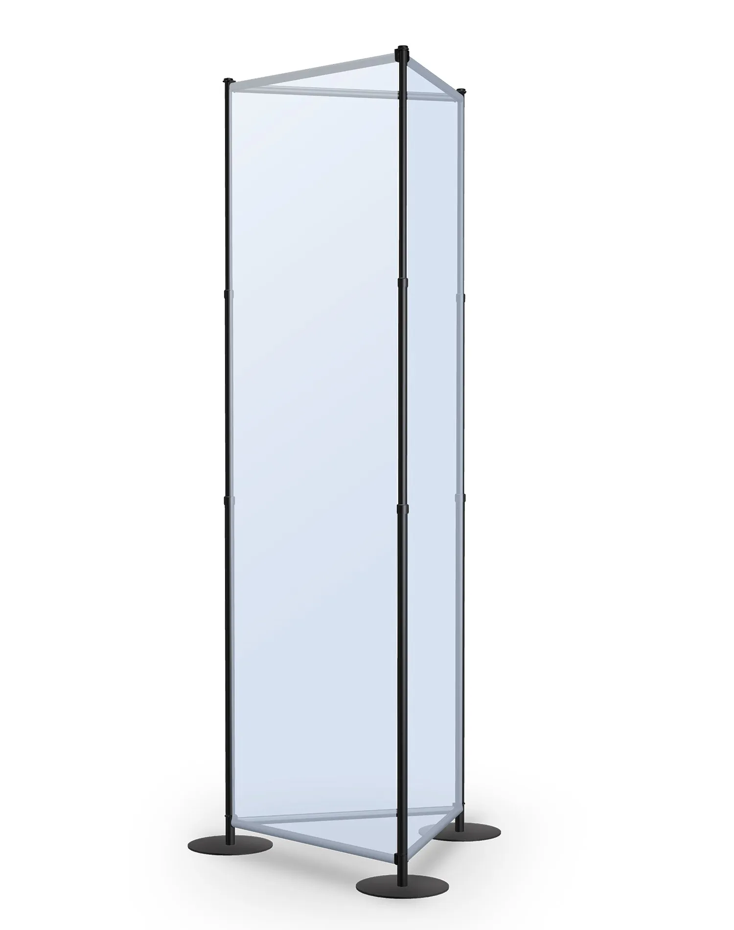 Fixed Width Tri Tower | 24 Inch Black