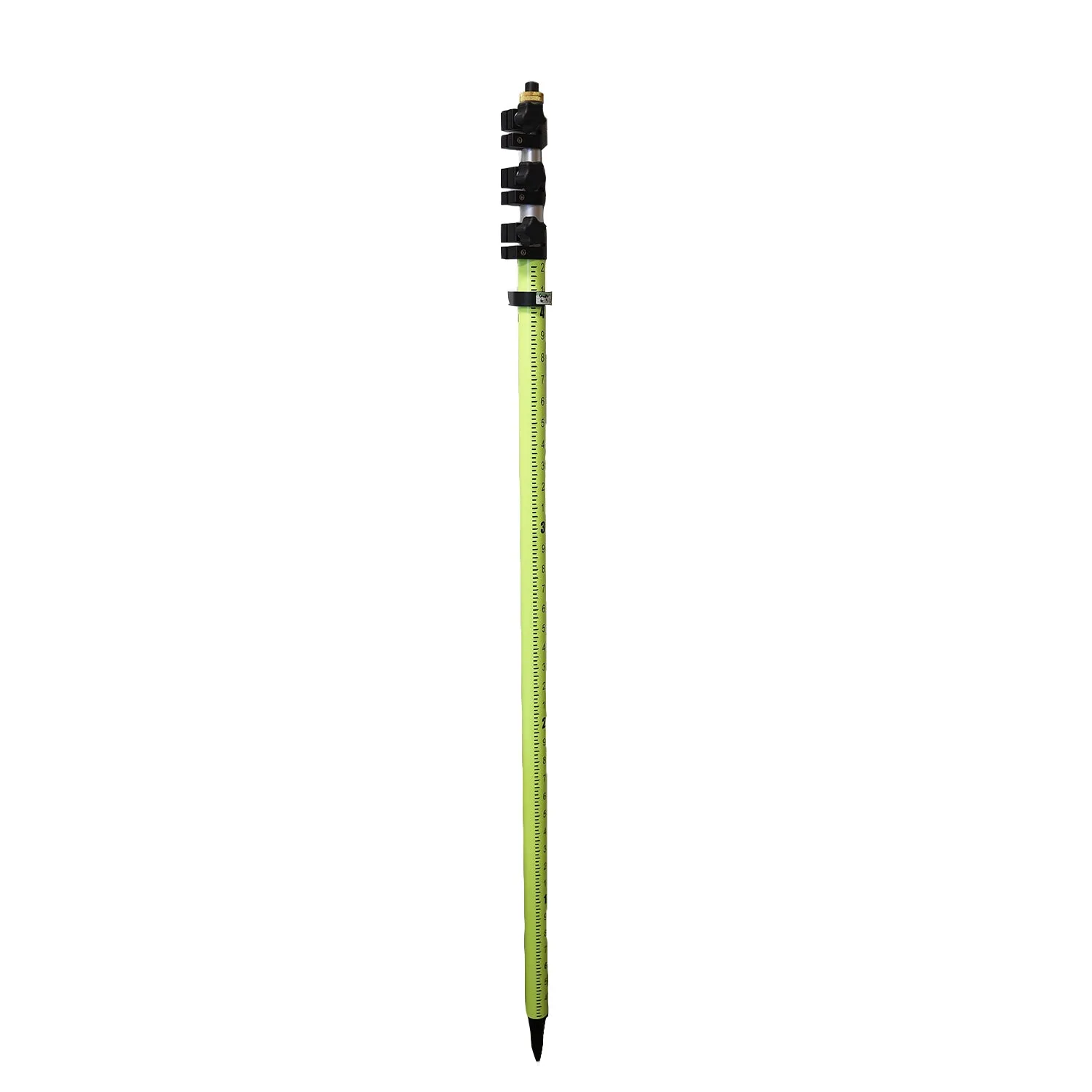 FLO Yellow- Sitepro 15.ft twist lock prism pole10ths, metric