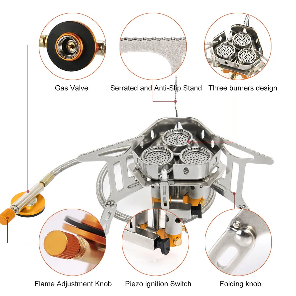 Foldable Portable stove Split Windproof Picnic Stove