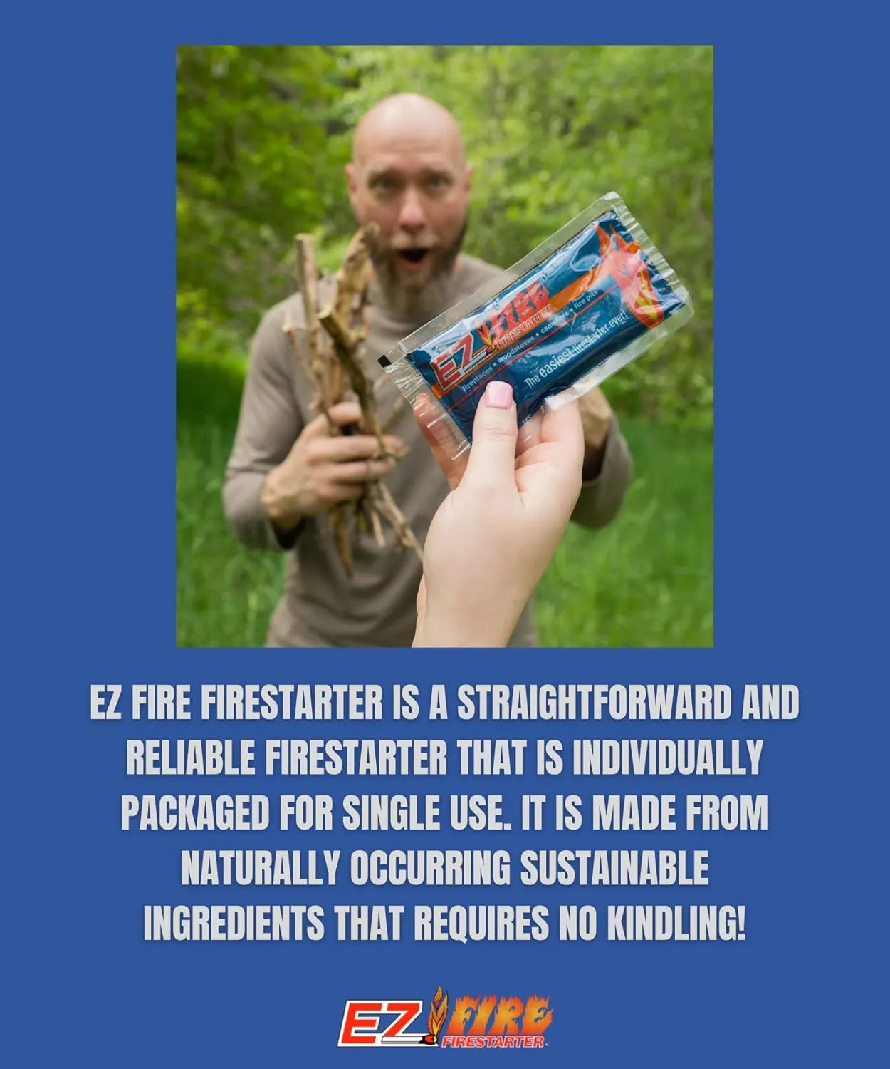 for Fireplace, Campfire, or Grills. Safe, All Purpose, Effective, Waterproof, Windproof Fire Starter Gel Packets for Indoor or Outdoor Use. 100 Pack