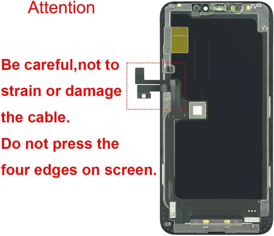 for iPhone 11 Pro Max Screen Replacement 6.5 inch, 3D Touch LCD Display Digitizer Assembly with Repair Tools, Compatible with Model (A2161, A2220, A2218)