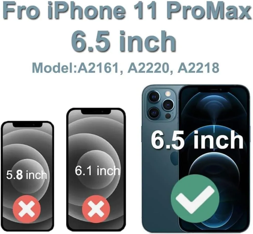 for iPhone 11 Pro Max Screen Replacement 6.5 inch, 3D Touch LCD Display Digitizer Assembly with Repair Tools, Compatible with Model (A2161, A2220, A2218)