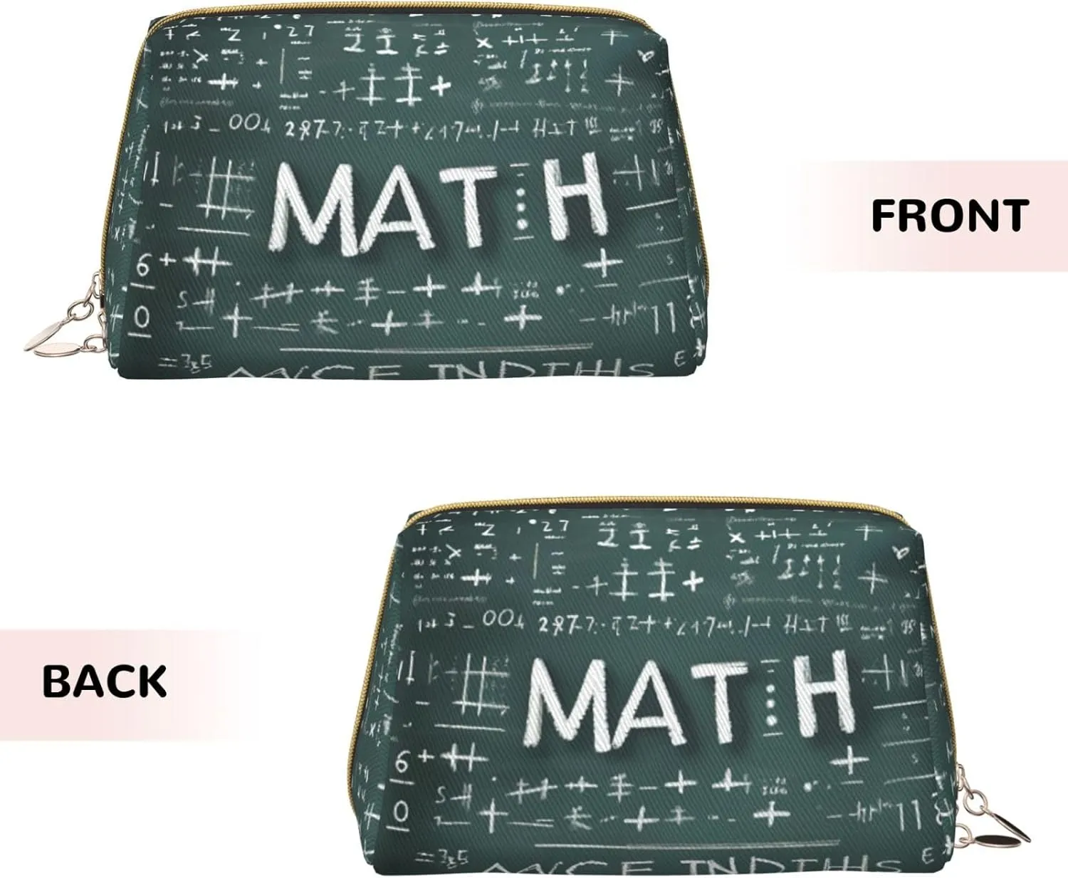 Formulas Shapes Theory Math Toiletry Pouch, Travel-Friendly Makeup Organizer For Makeup Brushes, Lipsticks