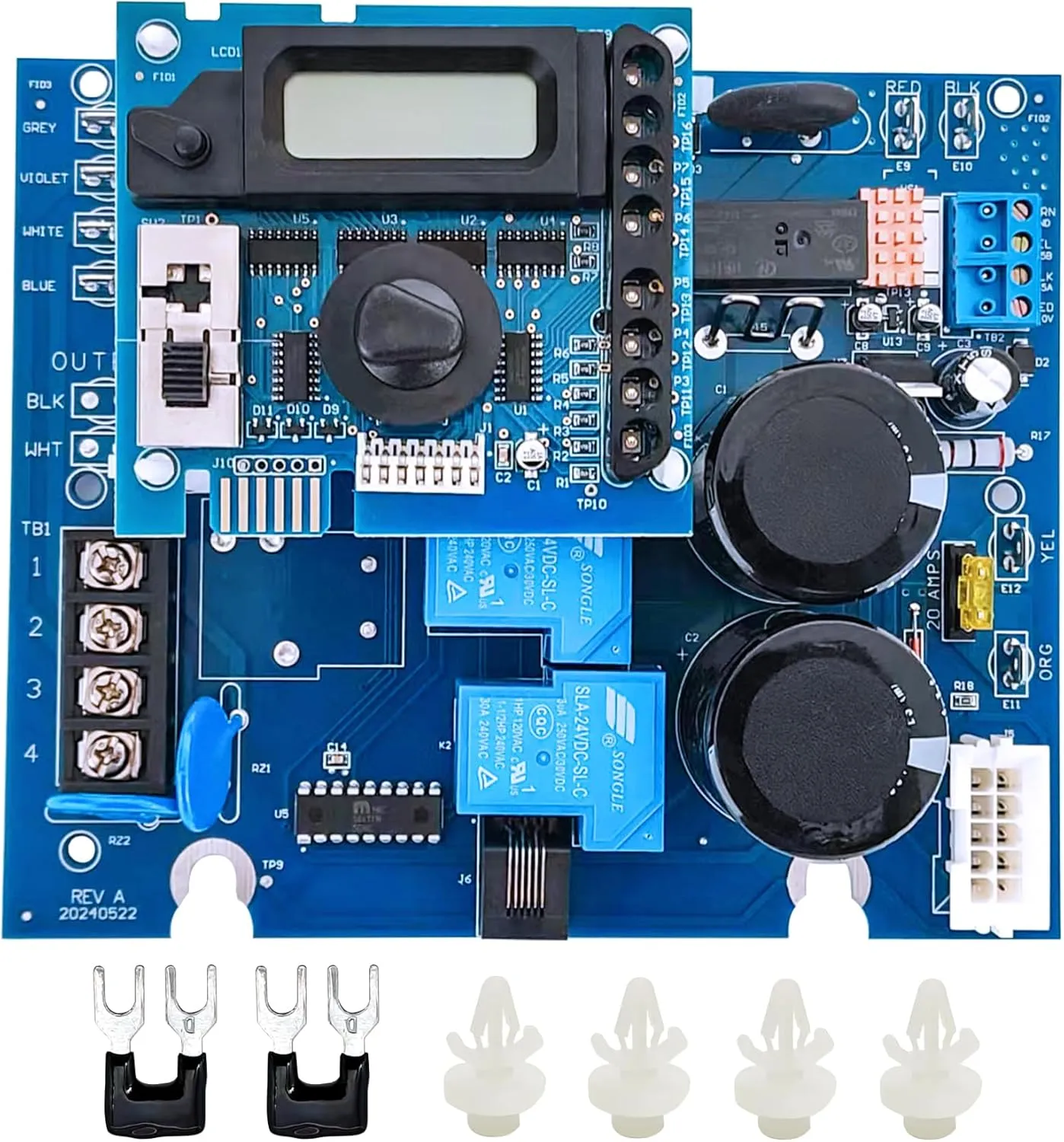 GLX-PCB-RITE Main Circuit Board & GLX-PCB-DSP Display Board,Compatible with Hayward/Goldline Aqua Rite Salt Chlorinators,Replaces for Hayward Aquarite Circuit Boards for Swimming Pool Chlorinators