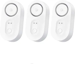GoveeLife Water Leak Detector 3 Pack with 105dB Adjustable Alarm, Water Alarm with Dual Sets Sensor Probes Leaks and Floods. Suit for Home, Basement, and Kitchen(Cannot Connect to Wi-Fi Directly)