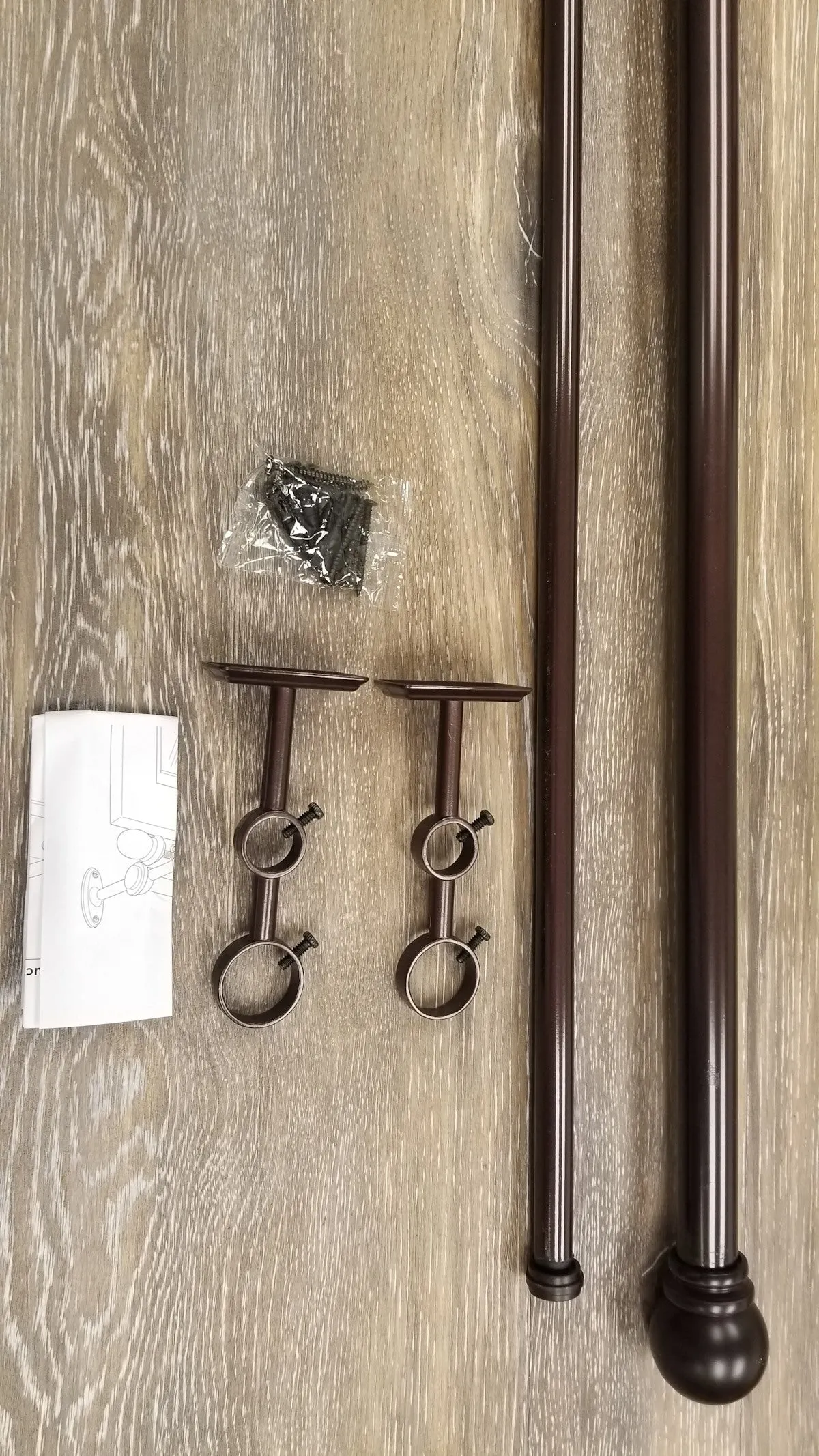Hamlin Adjustable Double Curtain Rod