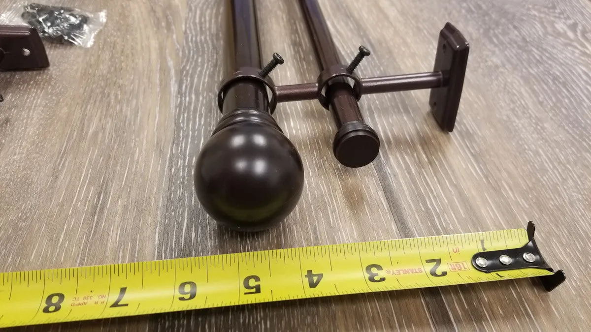 Hamlin Adjustable Double Curtain Rod