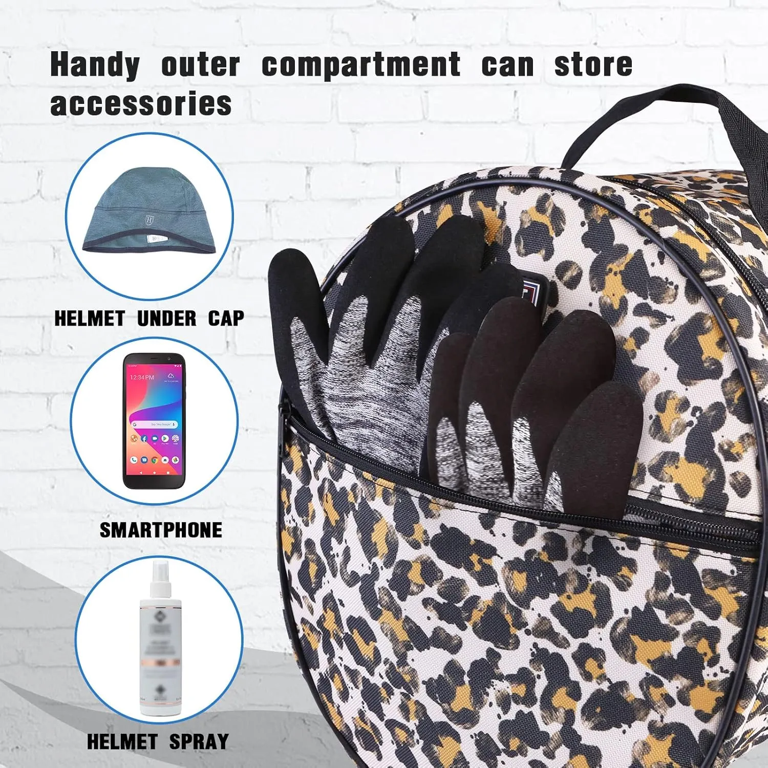 Harrison Howard Equestrian Motorcycle Riding Waterproof Helmet Bag Helmet Case Storage Carring Bag