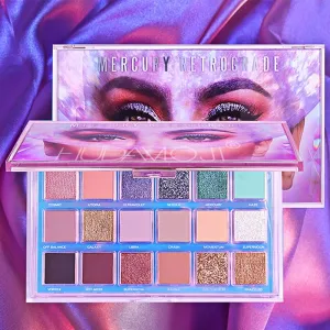 Highly Pigmented Eye Makeup Palette , 18 Colors Matte Shimmer Metallic Eyeshadow Pallet Long Lasting Blendable Natural Colors Waterproof Make Up Eye Shadows Cosmetics Gift Kit-Great for Travel