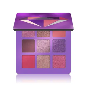 Highly Pigmented Eyeshadow Palette , 9 Colors Matte Shimmer Glitter Metallic Eyeshadow Palette Waterproof Blendable Long Lasting Natural Colors Make Up Eye Shadows Cosmetics Gift Kit-Great for Travel (04#)