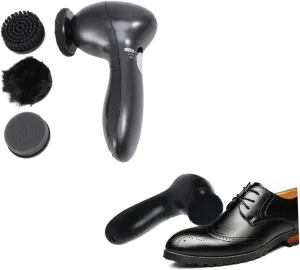 Homoyoyo Battery Operated Shoes Cleaner Electric Shoe Polisher Kit Material for Men Women Compact Storage