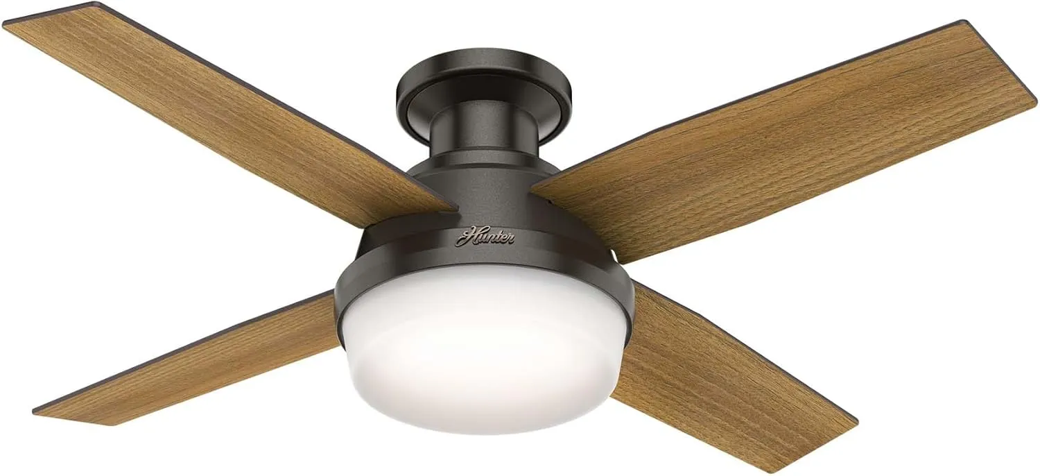 Hunter 59445 Dempsey Ceiling Fan 44 inches Noble Bronze