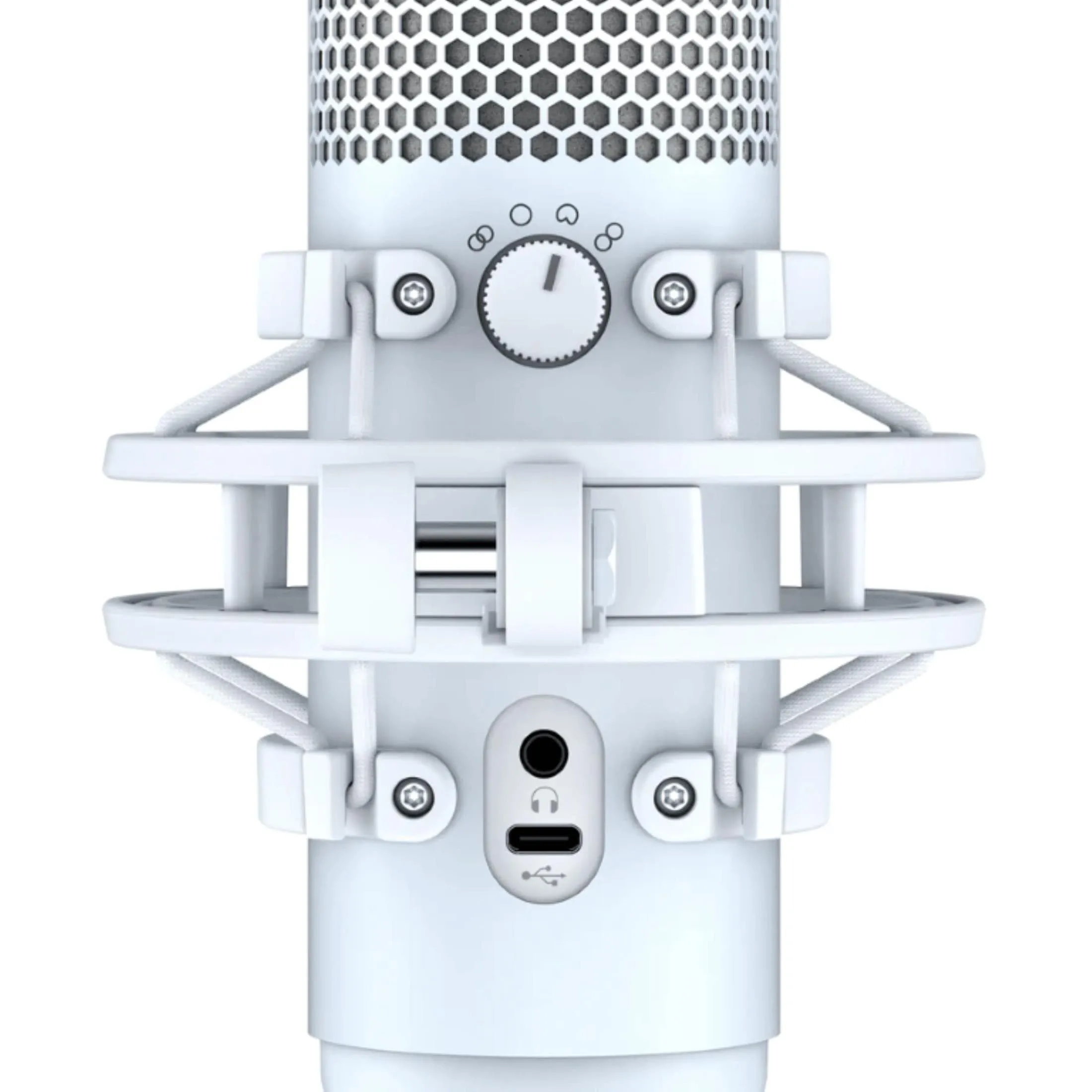 HyperX QuadCast S USB Condenser Gaming Microphone White 519P0AA