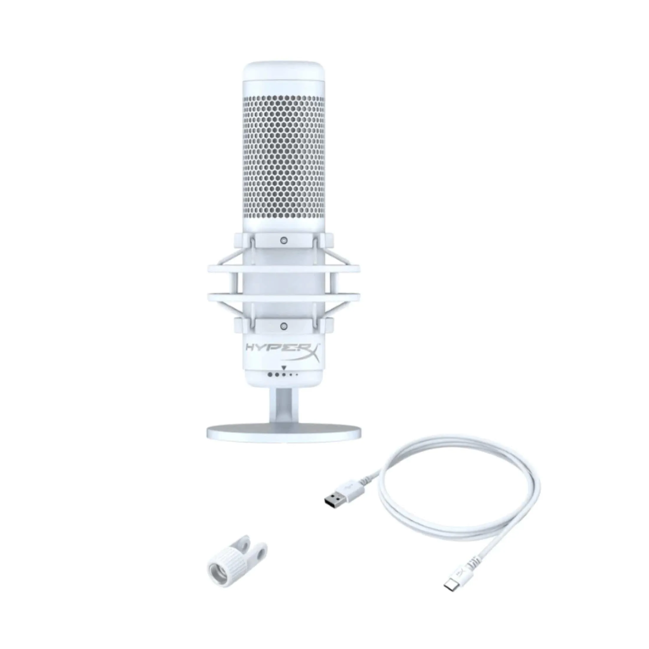 HyperX QuadCast S USB Condenser Gaming Microphone White 519P0AA