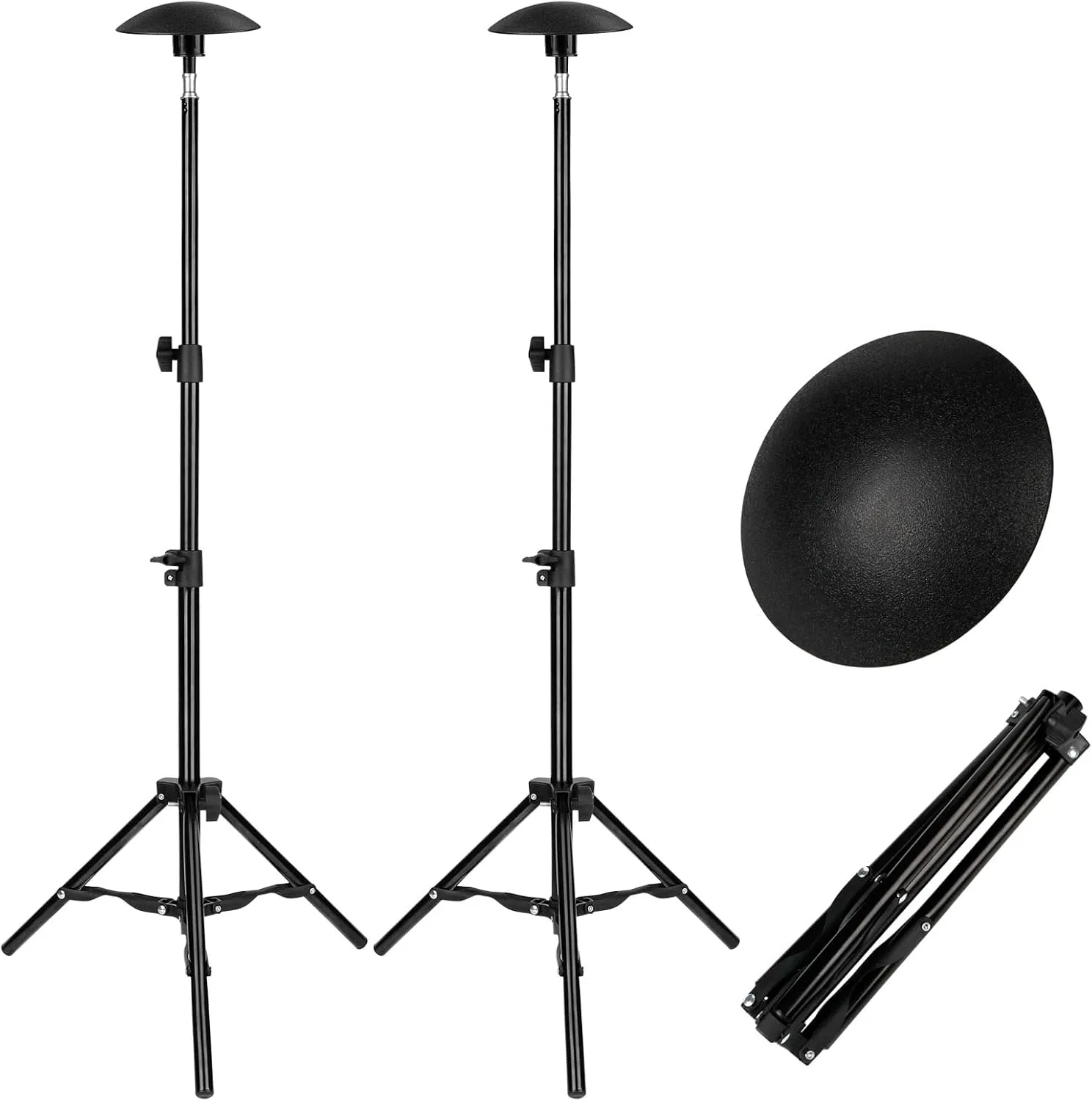 i Cover Boat Cover Support Pole - Adjustable Iron Alloy Supporting Poles, Telescoping Tarp Accessories System with Tripod Base for Jon Pontoon Boats, 2PK