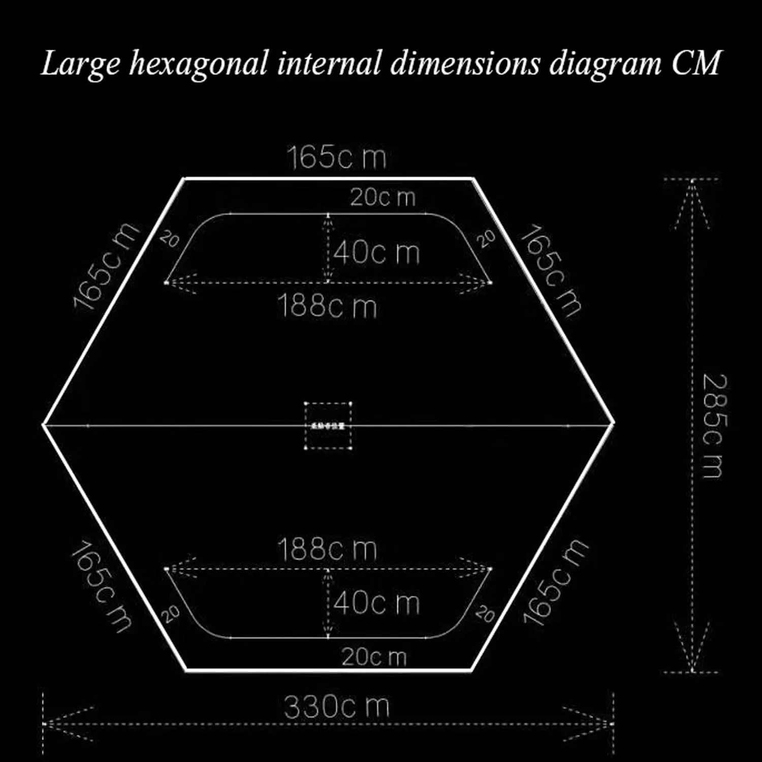 ice Fishing Tent ice Fishing shelter Insulated 3-4 Person Portable Quick-Open Hexagonal Warm and Anti-Cold Ice Fishing Tent with Chimney(Color:1)