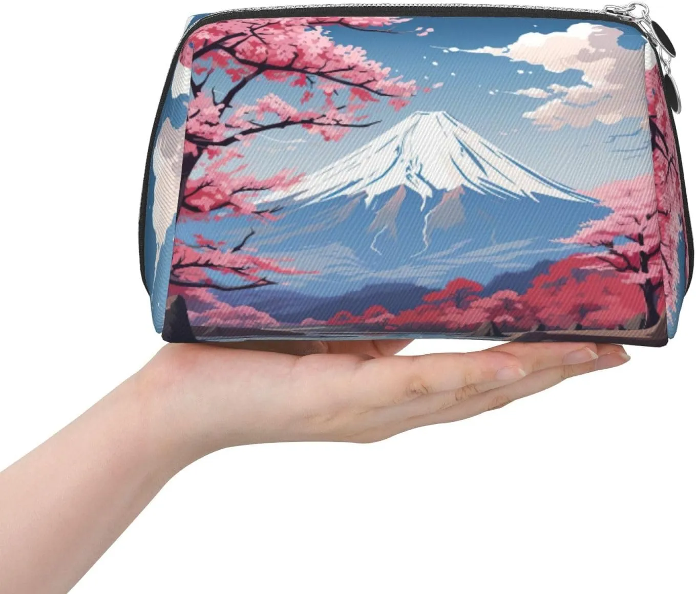 Japan Mount Fuji Landscape Travel-Ready Toiletry Bag, Compact Makeup Organizer For Women