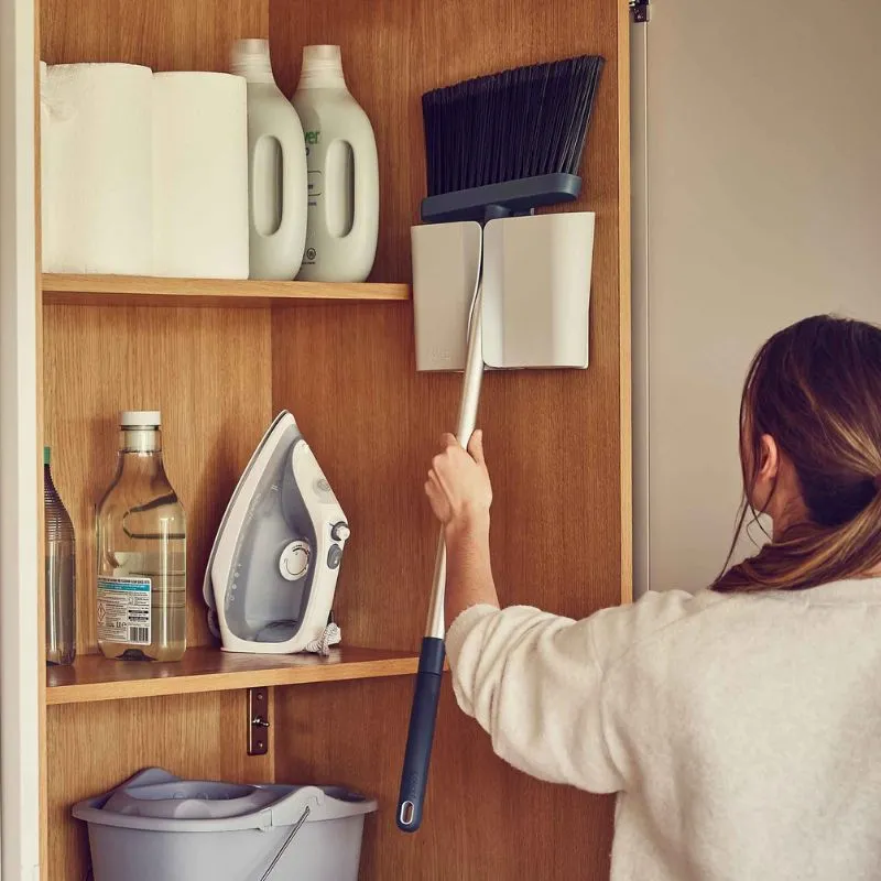 Joseph Joseph CleanStore Blue Wall-mounted Broom
