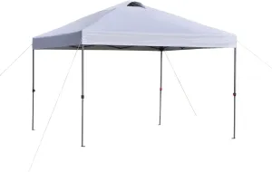 Kaimei 10x10 Easy Pop Up Canopy Tent with Wheeled Carry Bag - Instant Sun Shade Shelter, 3 Adjustable Heights, Top Vents for Outdoor Events, Parties, Backyard, Patio