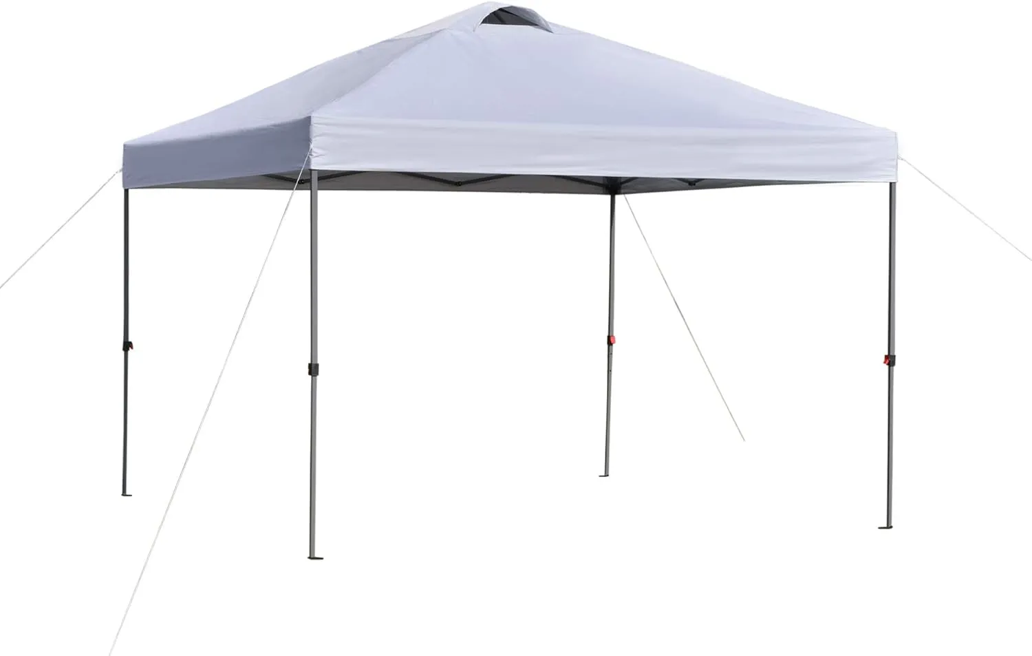 Kaimei 10x10 Easy Pop Up Canopy Tent with Wheeled Carry Bag - Instant Sun Shade Shelter, 3 Adjustable Heights, Top Vents for Outdoor Events, Parties, Backyard, Patio