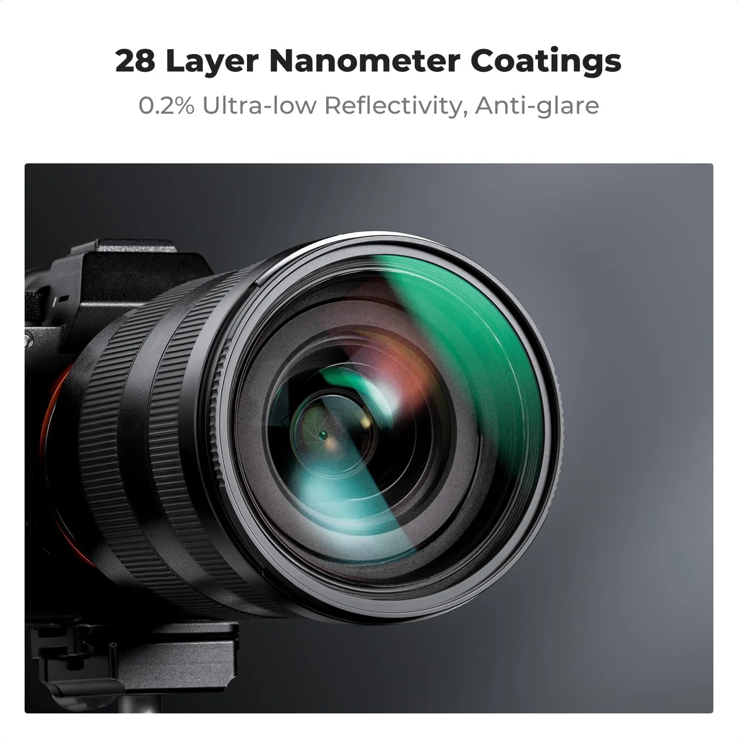K&F Concept 49mm Black Diffusion 1/4 & 1/8 Lens Filter Kit (2 Pcs), Mist Cinematic Effect Filter for Vlog/Video/Portrait Image with 28 Multi-Layer Coated