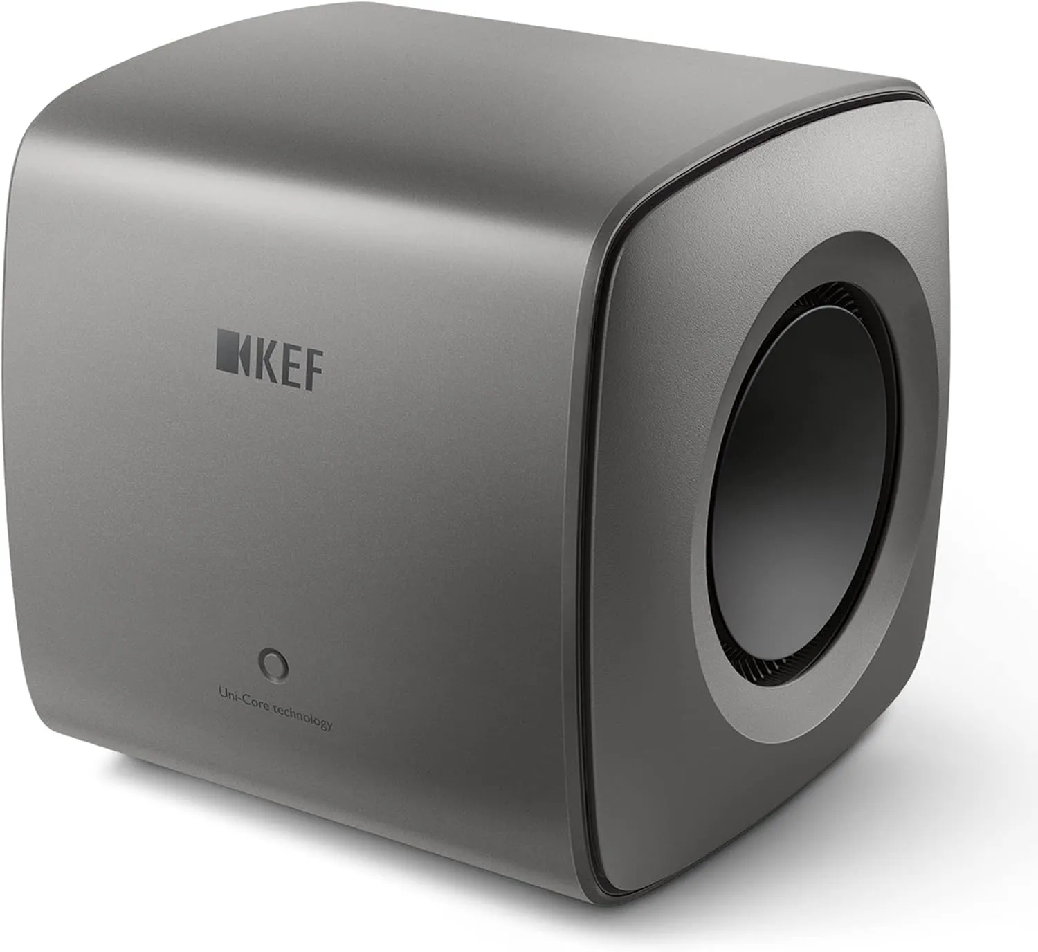 KEF KC62 Subwoofer & KW1TXRX Wireless Adapter Kit - Titanium Grey 1000W RMS Dual 6.5" Sub with 5GHz Wireless Transmitter & Receiver
