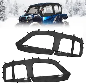 KEMIMOTO Soft Upper Doors Compatible with Polaris General 4 1000 / XP 4 1000 Upgraded Zipper Fits with Side Mirrors Soft UTV Cab Enclosure Upper Window Kit Replace 2883453