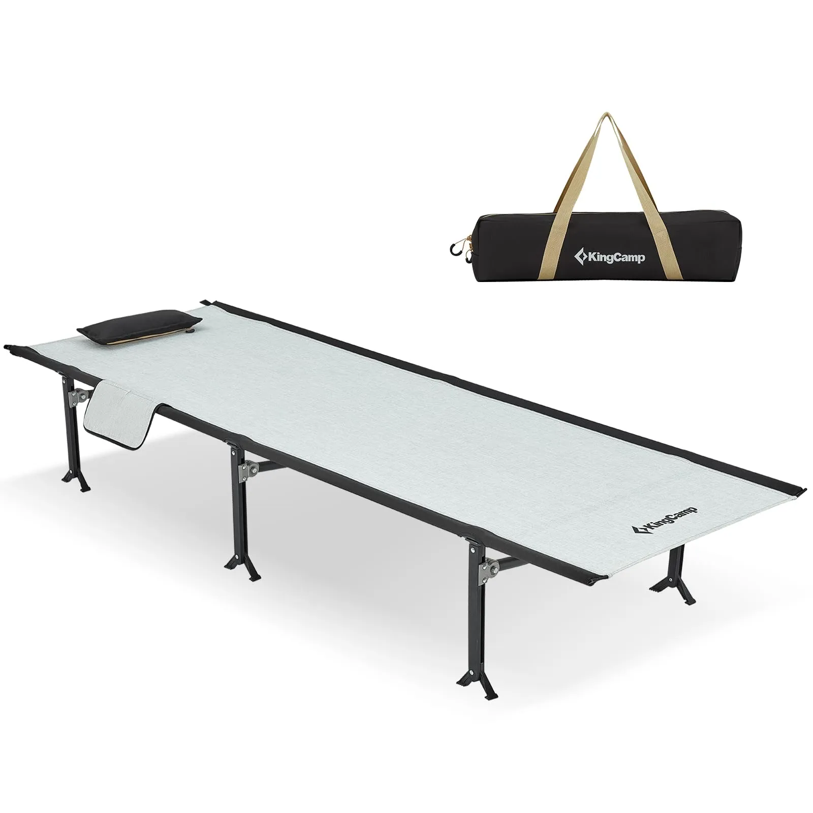 KingCamp Tipi Hot Tent & Deluxe Folding Cot Bundle