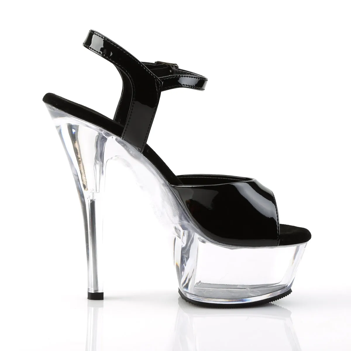Kiss-209 Black Clear Sandals