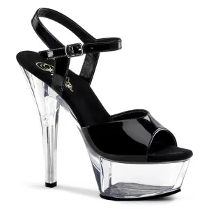 Kiss-209 Black Clear Sandals