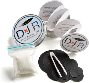 Kit-in-a-Tin - Repair Patches and Goose Down Top-Up for Down Jackets and Sleeping Bags
