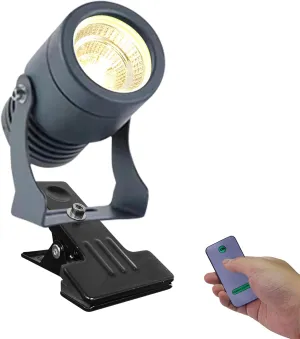 Kiven Battery Operated Spotlight with Remote,LED COB Spotlight Mini Handheld Sized Portable Outdoor Flashlight Waterproof Adjustable Zoomable Accessories/Supplies for Camping-1 Pack（3000k)