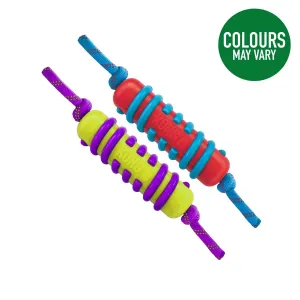 Kong Jaxx Brights Stick With Rope Toy