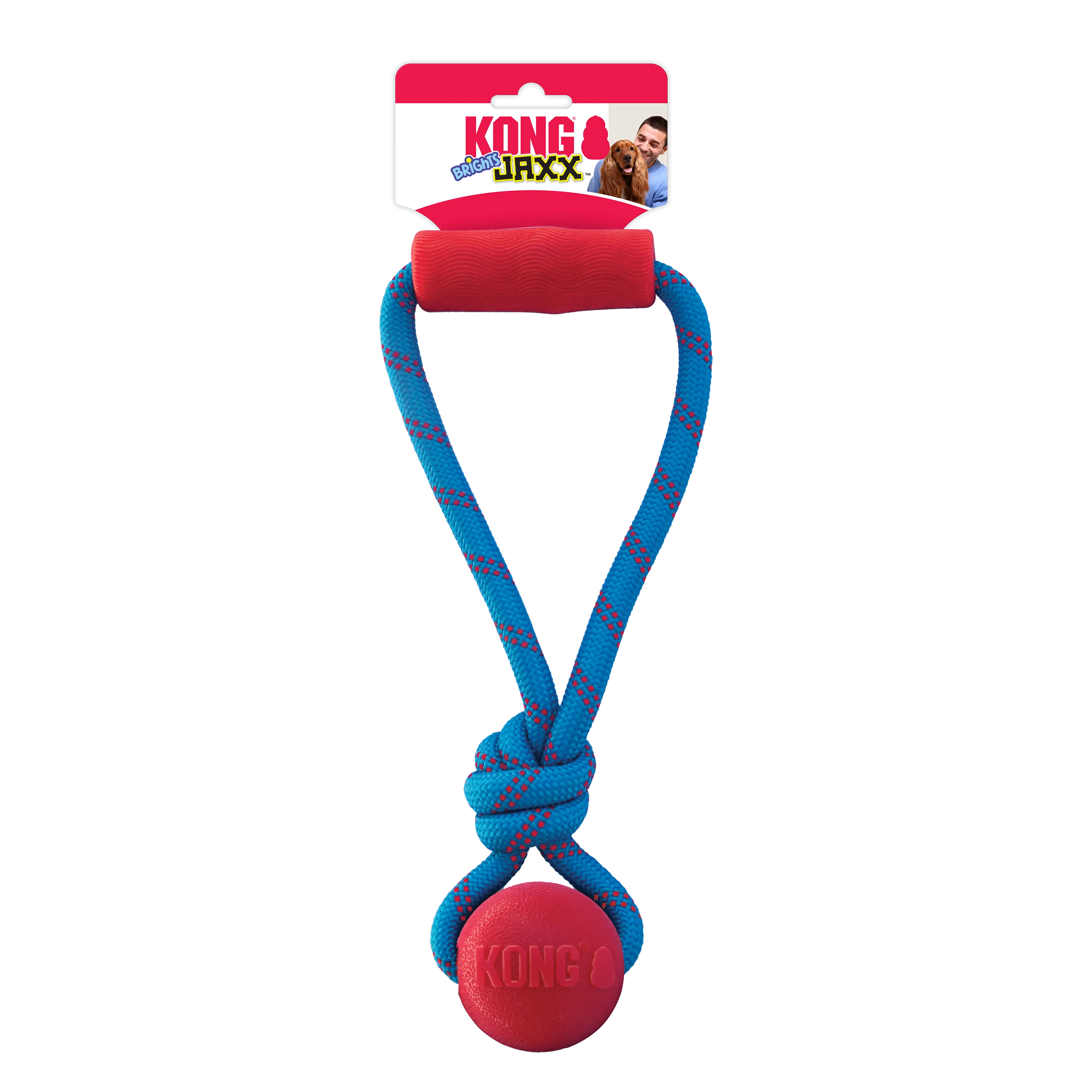 Kong Jaxx Brights Tug w/Ball Medium