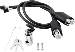 KUAT Transfer Double Cable Lock Kit with Locking Hitch Pin | Durable Reliable Steel Heavy-Duty Anti-Theft Bicycle Lock Compatible with Original Transfer Hitch Bike Rack