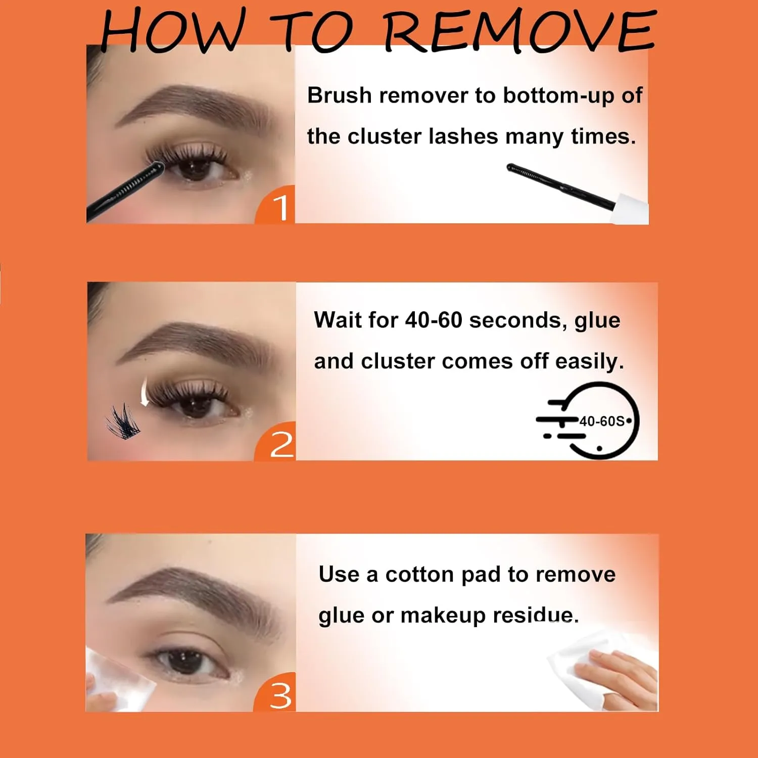 Lash Clusters Kit Wispy Eyelash Clusters DIY Lash Extension Kit with Lash Bond and Seal Waterproof Lash Glue Remover Tweezers Brush Cluster Eyelash Extensions Kit (Magic-0.07D-Mix8-16)