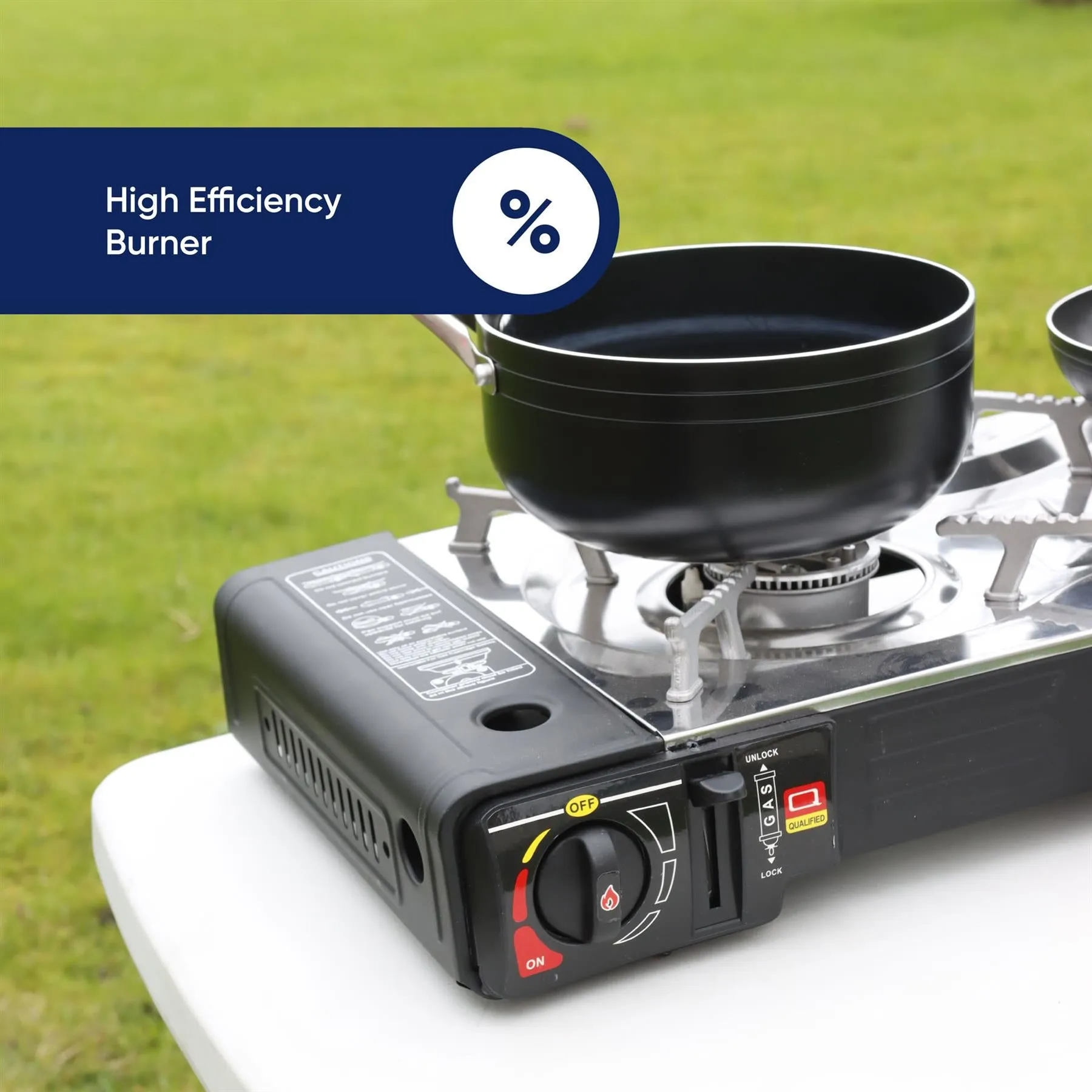 Leisureiwze Gourmet2 Double burner portable gas Cooking stove