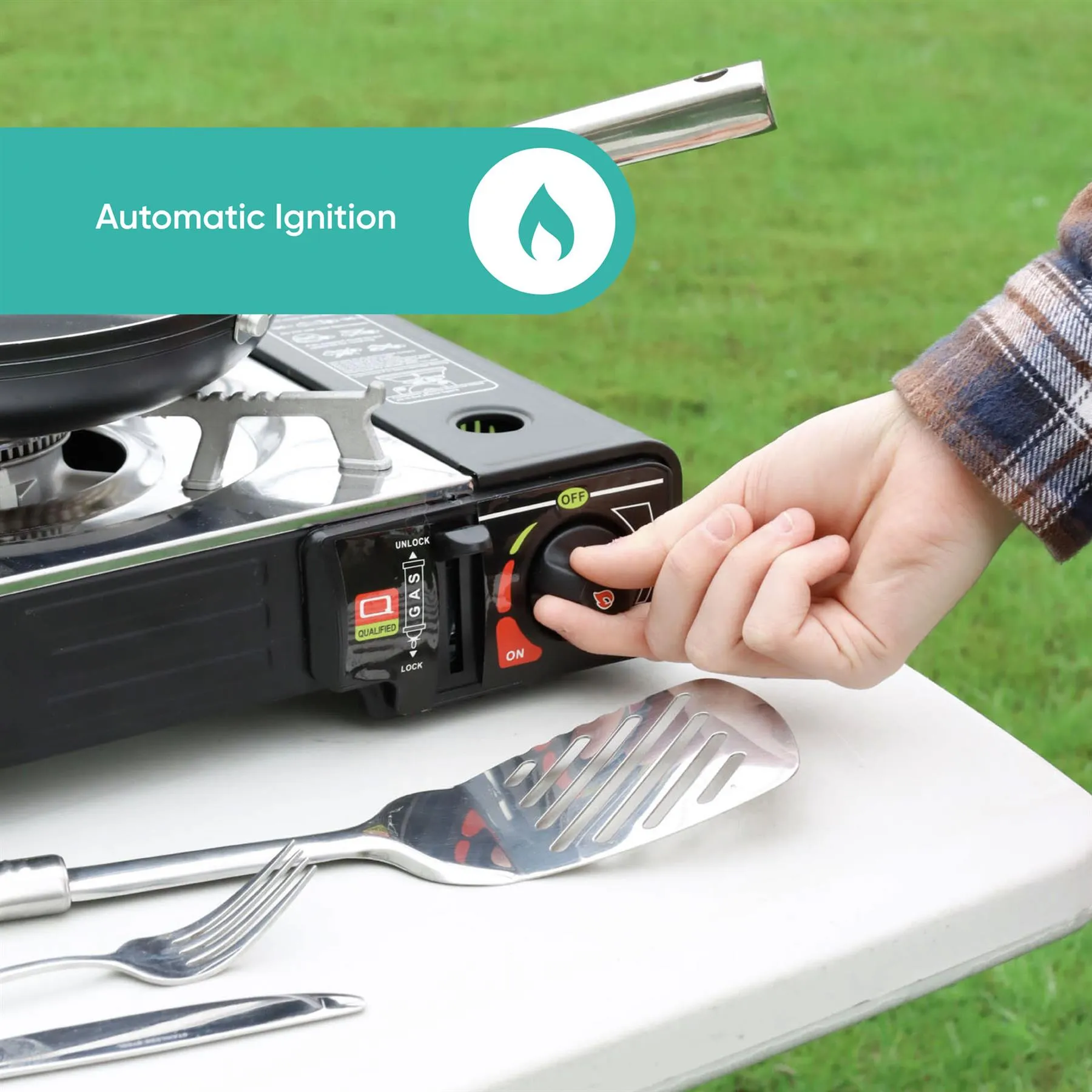 Leisureiwze Gourmet2 Double burner portable gas Cooking stove