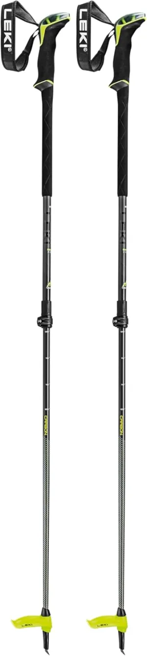 LEKI Guide Lite 2 Carbon Adjustable Lightweight Ski Poles for Backcountry Skiing & Snowboarding